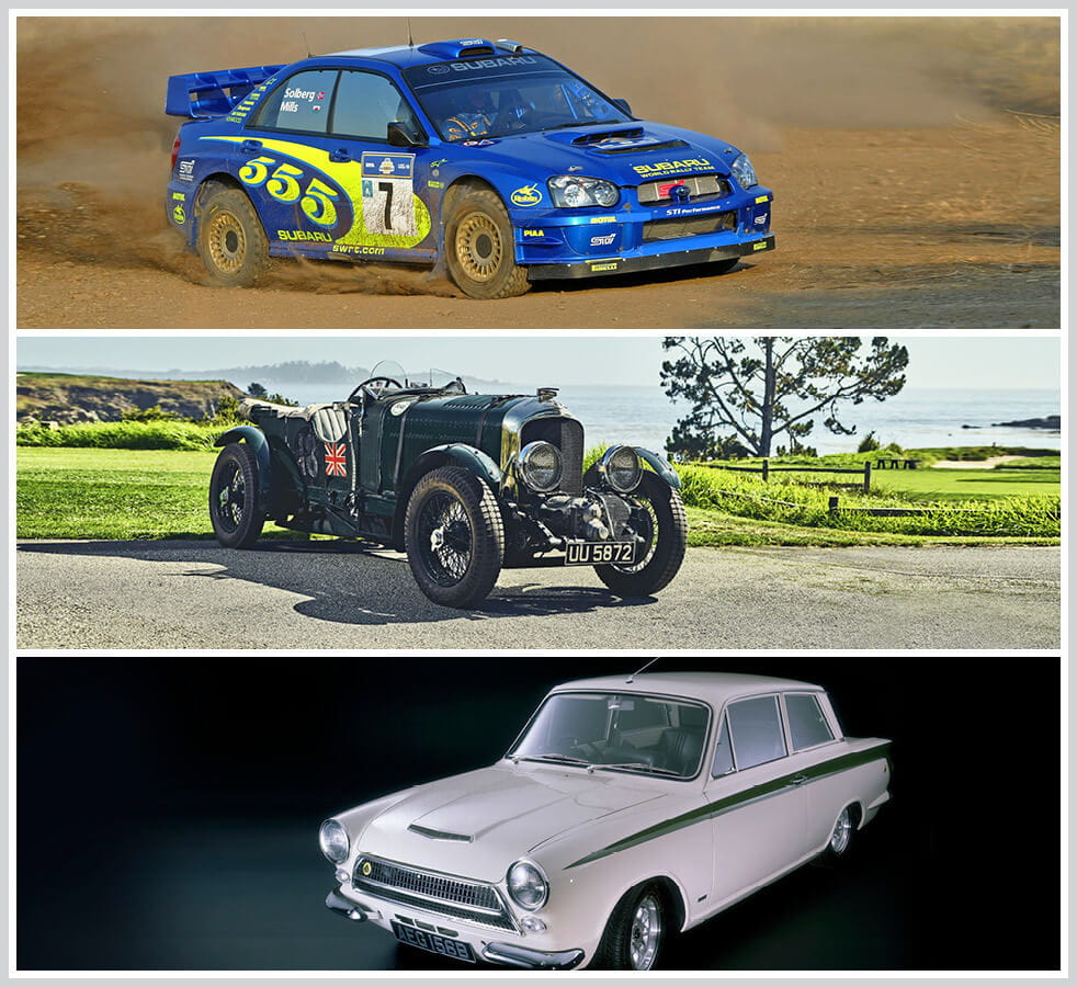 The 100 best classic cars: 1995 Subaru Impreza 555, Bentley Blower, Ford Cortina Mk1